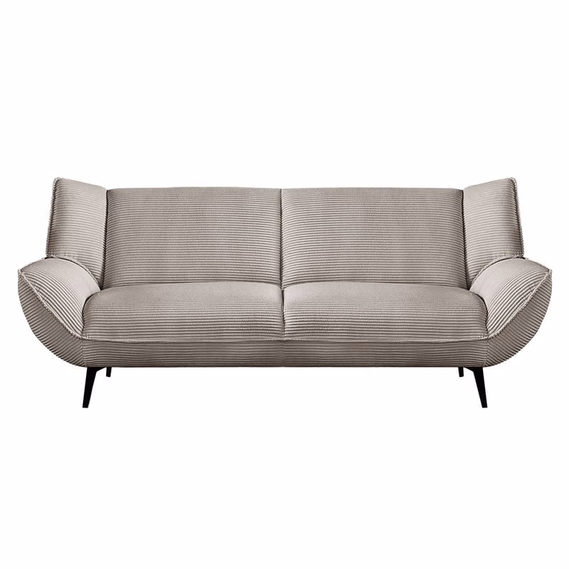 EMERALD Καναπές 3-θέσιος Σαλονιού - Καθιστικού, Ύφασμα Κοτλέ Μπεζ