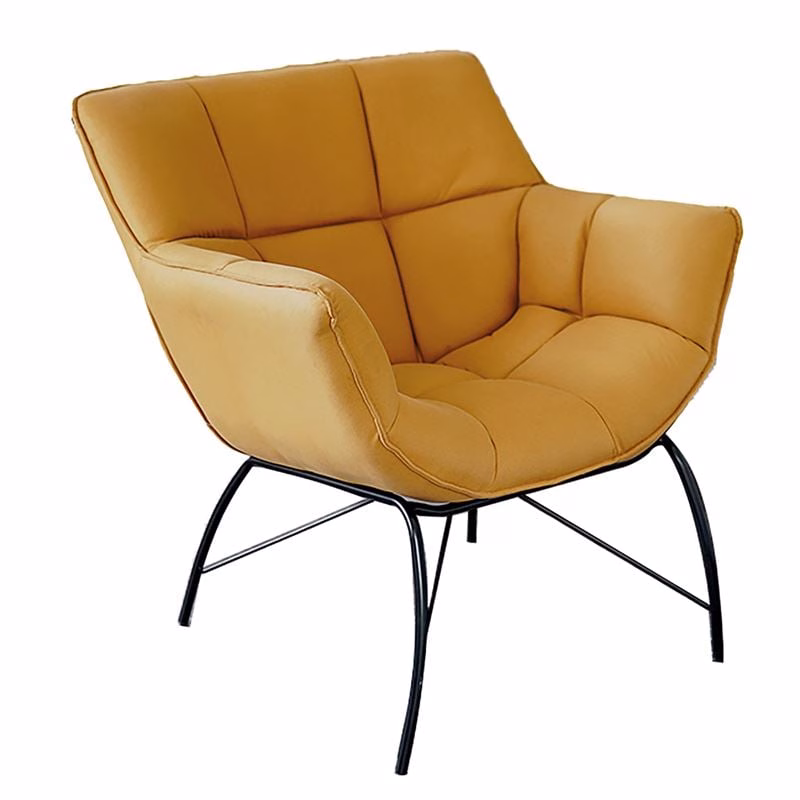 ADAMS Armchair Yellow Fabric