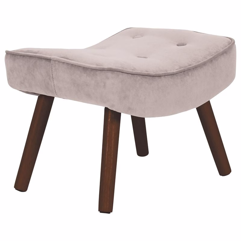 ALMA Stool Walnut / Velure Light Brown (K/D)