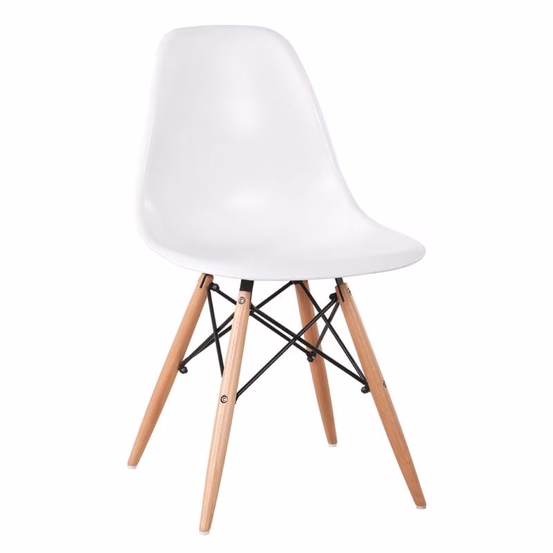 ART Wood Chair (Full K/D) PP White