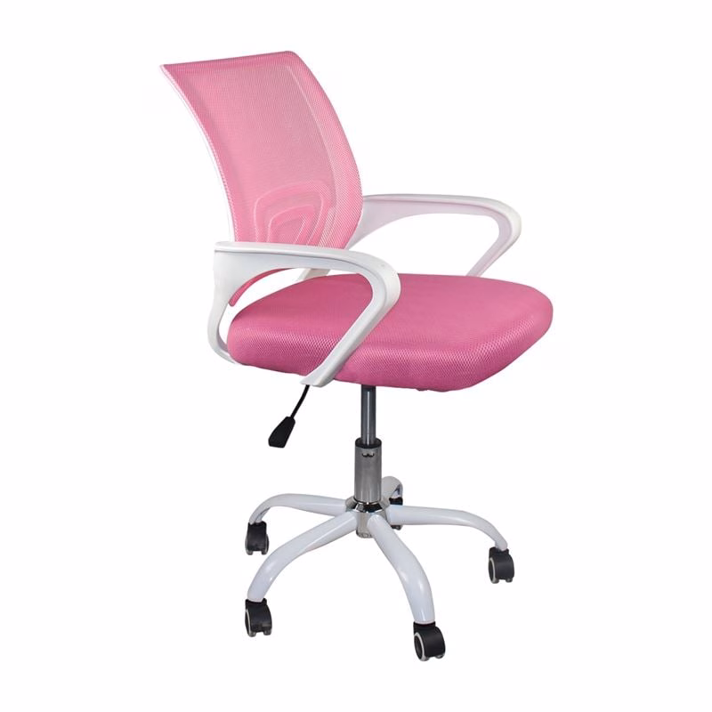 BF2101-SC (without relax) Office Armchair White/Mesh Pink
