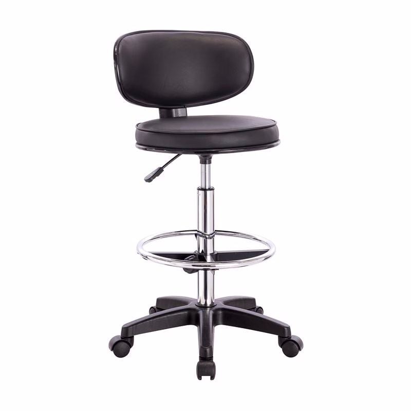 BF406 Reception-Cashier Bar Stool, Pu Black