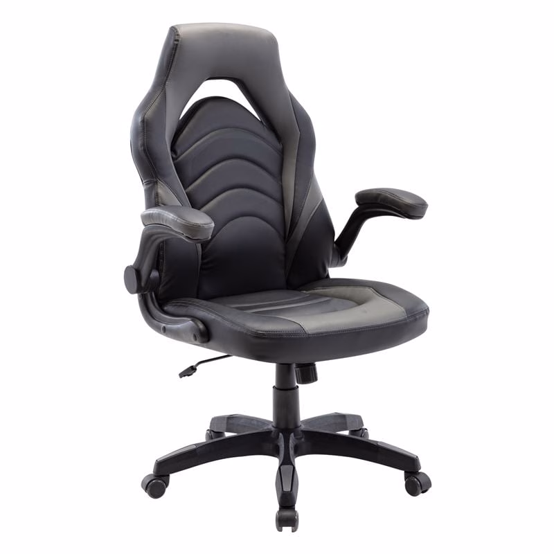 BF7800 Bucket Manager Armchair Pu Black/Grey