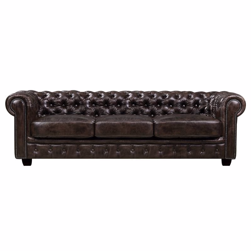 CHESTERFIELD Birmingham 4-S Leather Brown