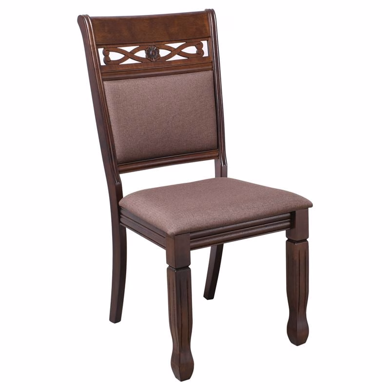 DEBBY Chair Dark Walnut/Fabric Brown