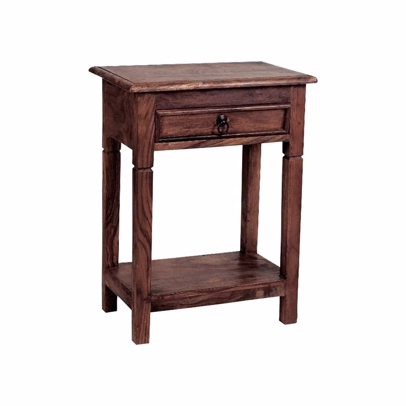 DORP Bedside (1-DR) 40x30x60, Sheesham Walnut