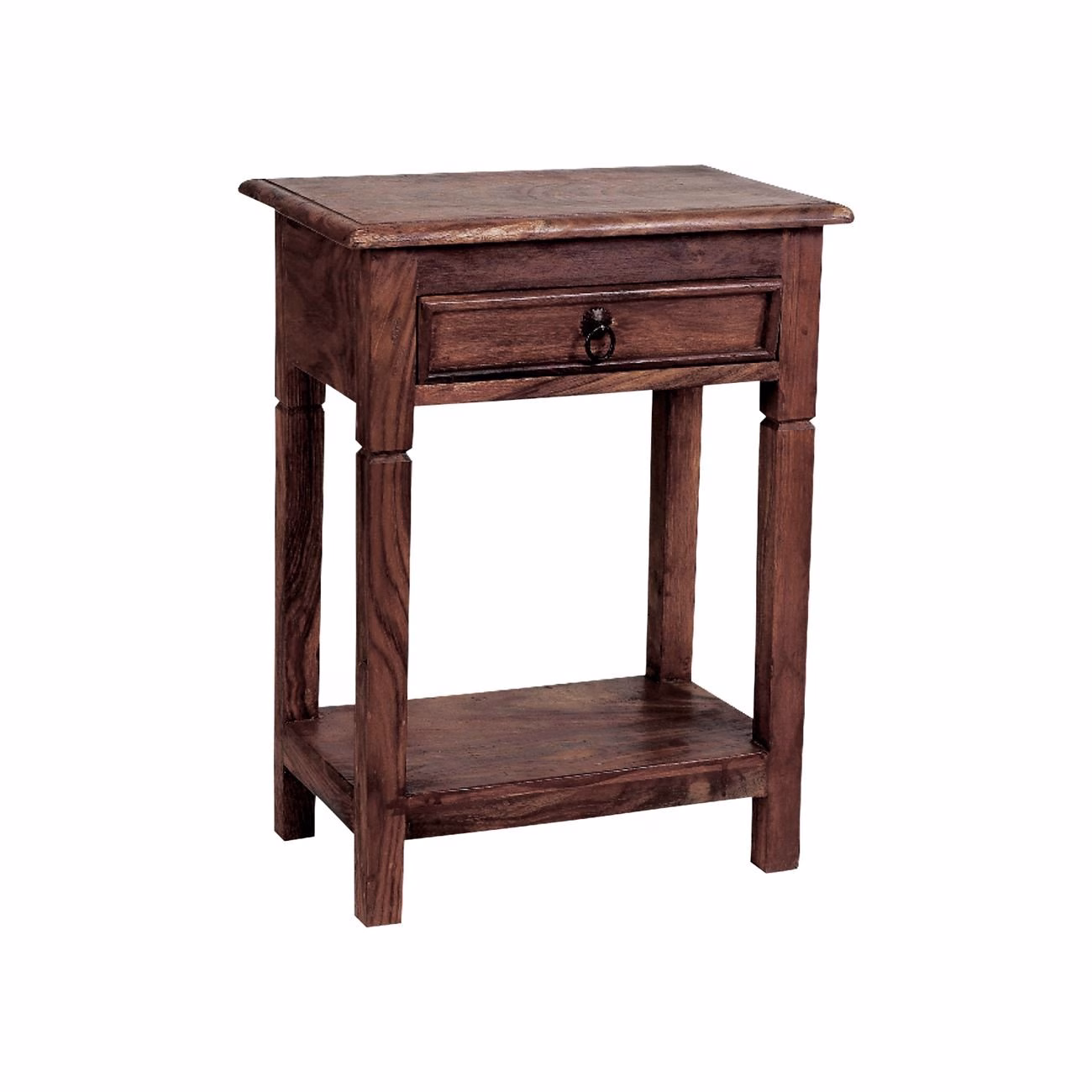 DORP Bedside (1-DR) 40x30x60, Sheesham Walnut - Image 2