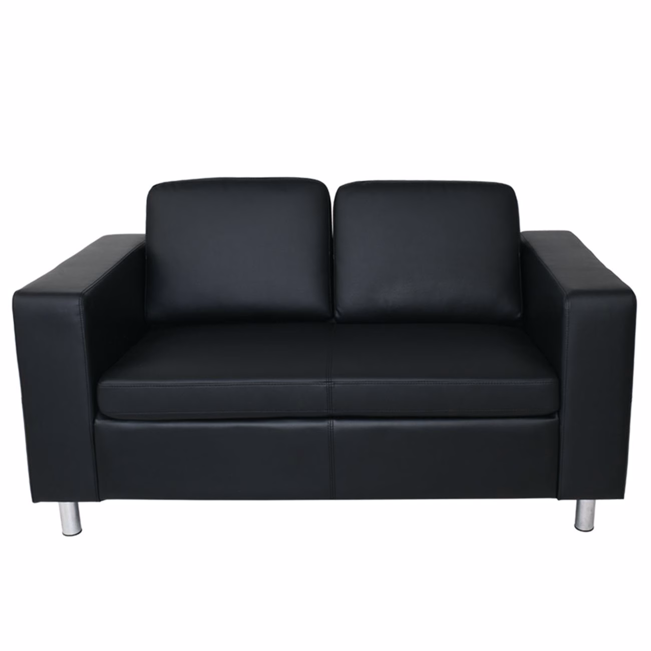 ALAMO 2-Seater Sofa Black Pu - Image 3