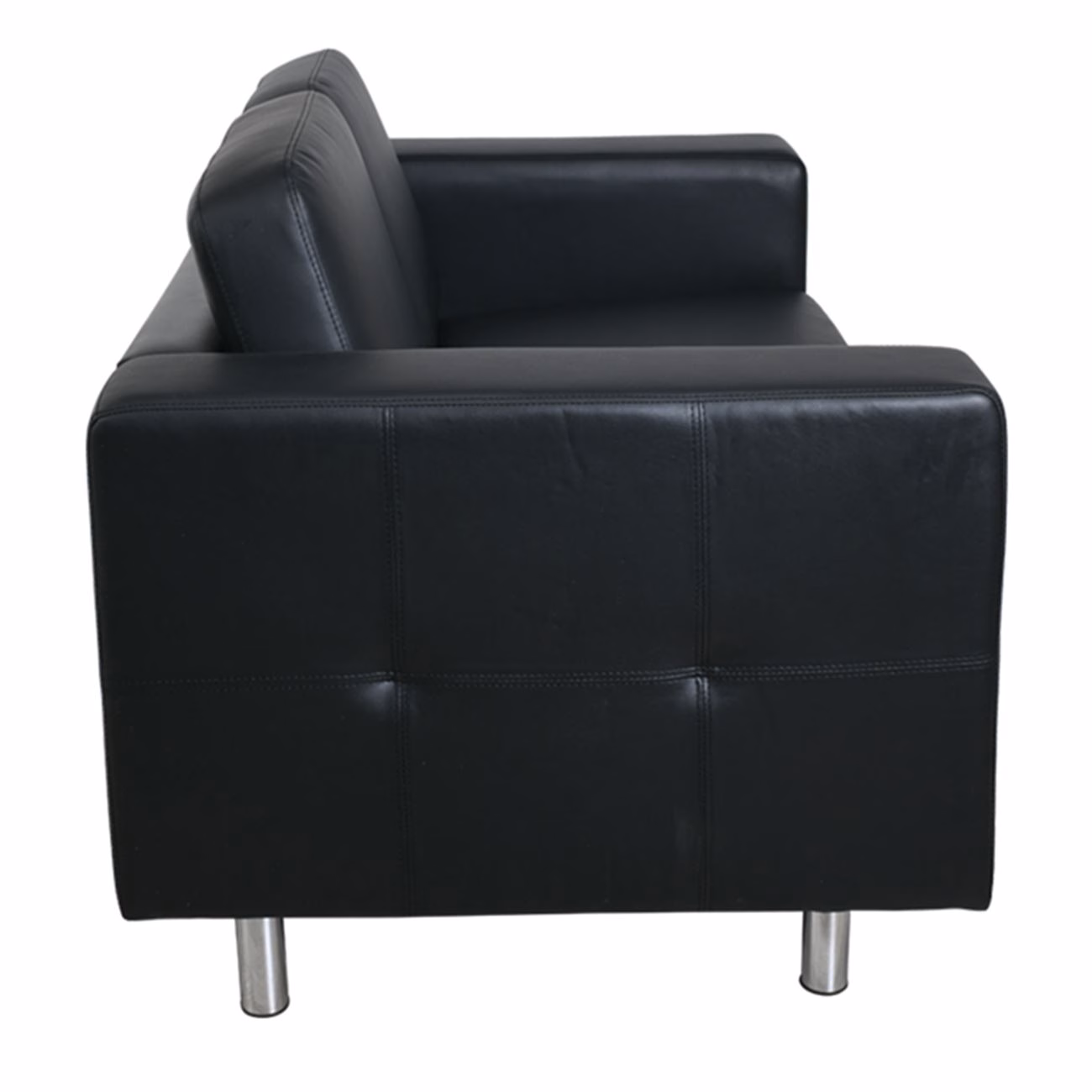 ALAMO 2-Seater Sofa Black Pu - Image 4