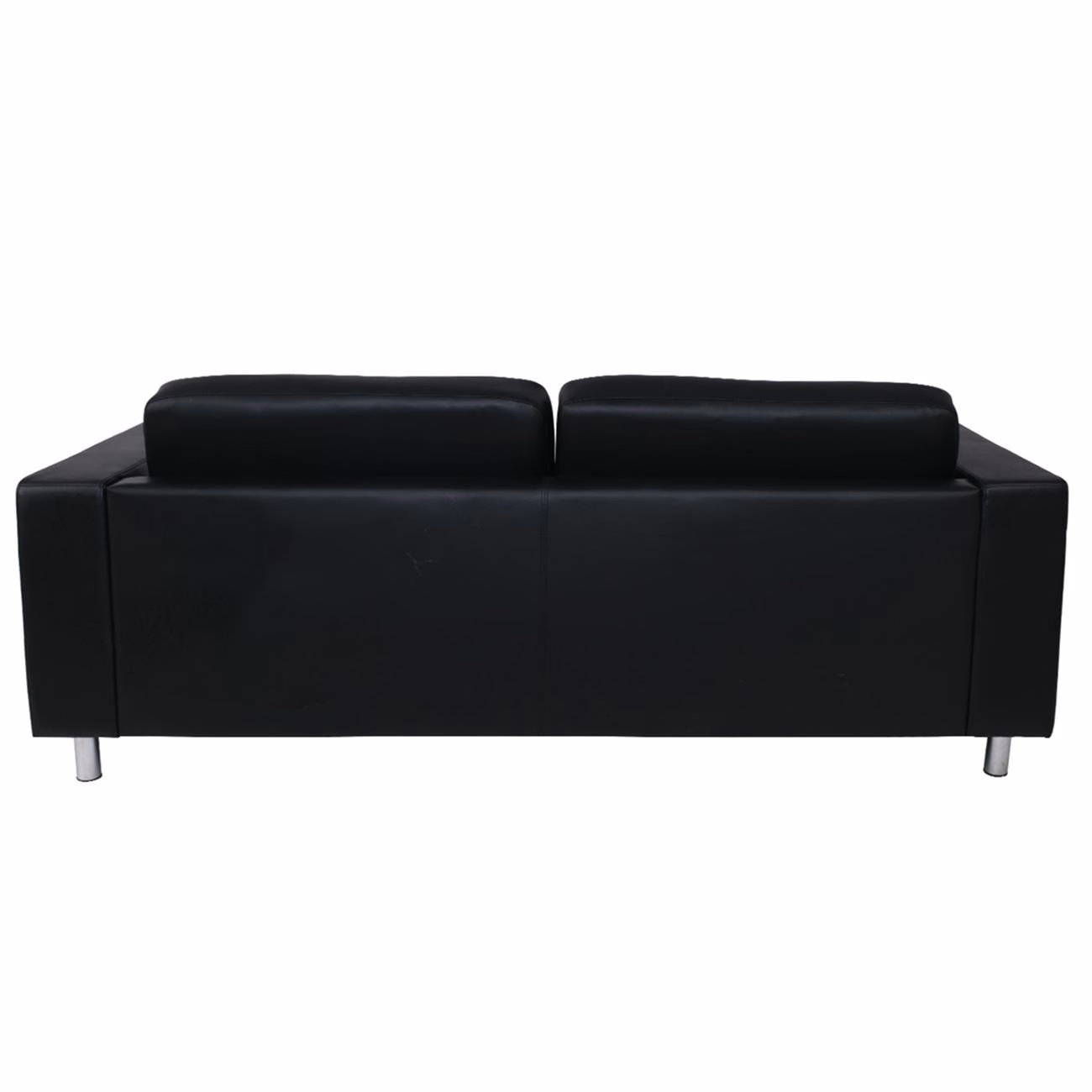 ALAMO 3-Seater Sofa Βlack Pu - Image 5