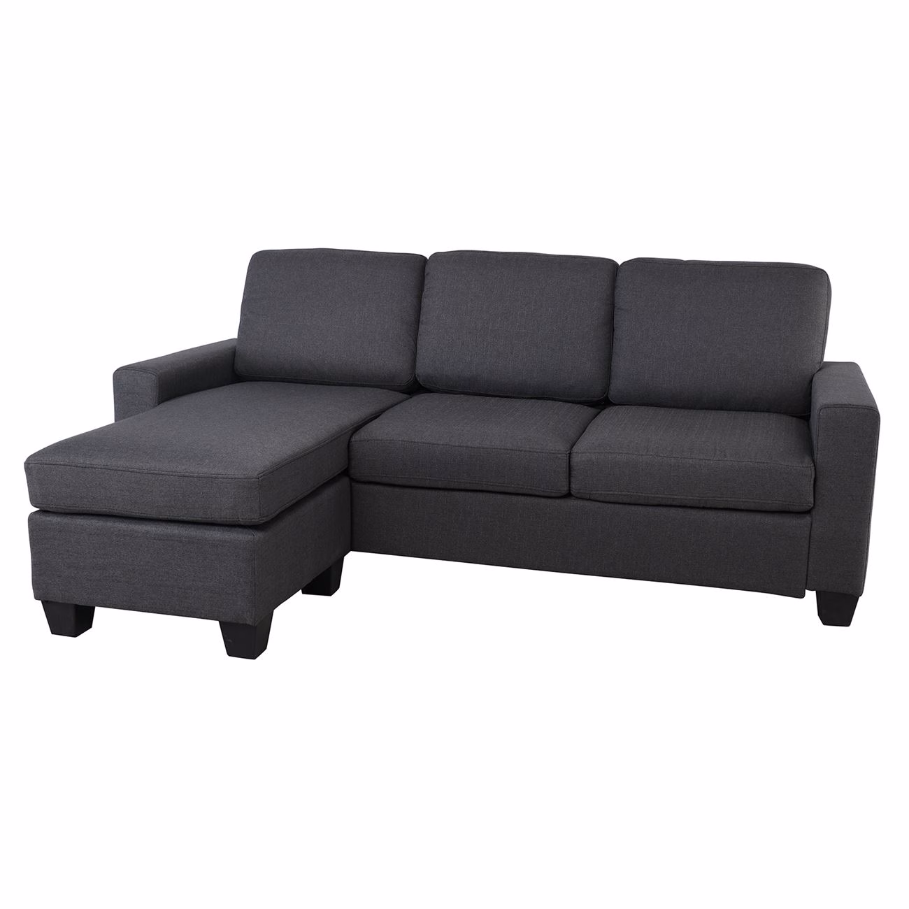 PORTLAND-W Reversible Corner Sofa Dark Grey - Image 3