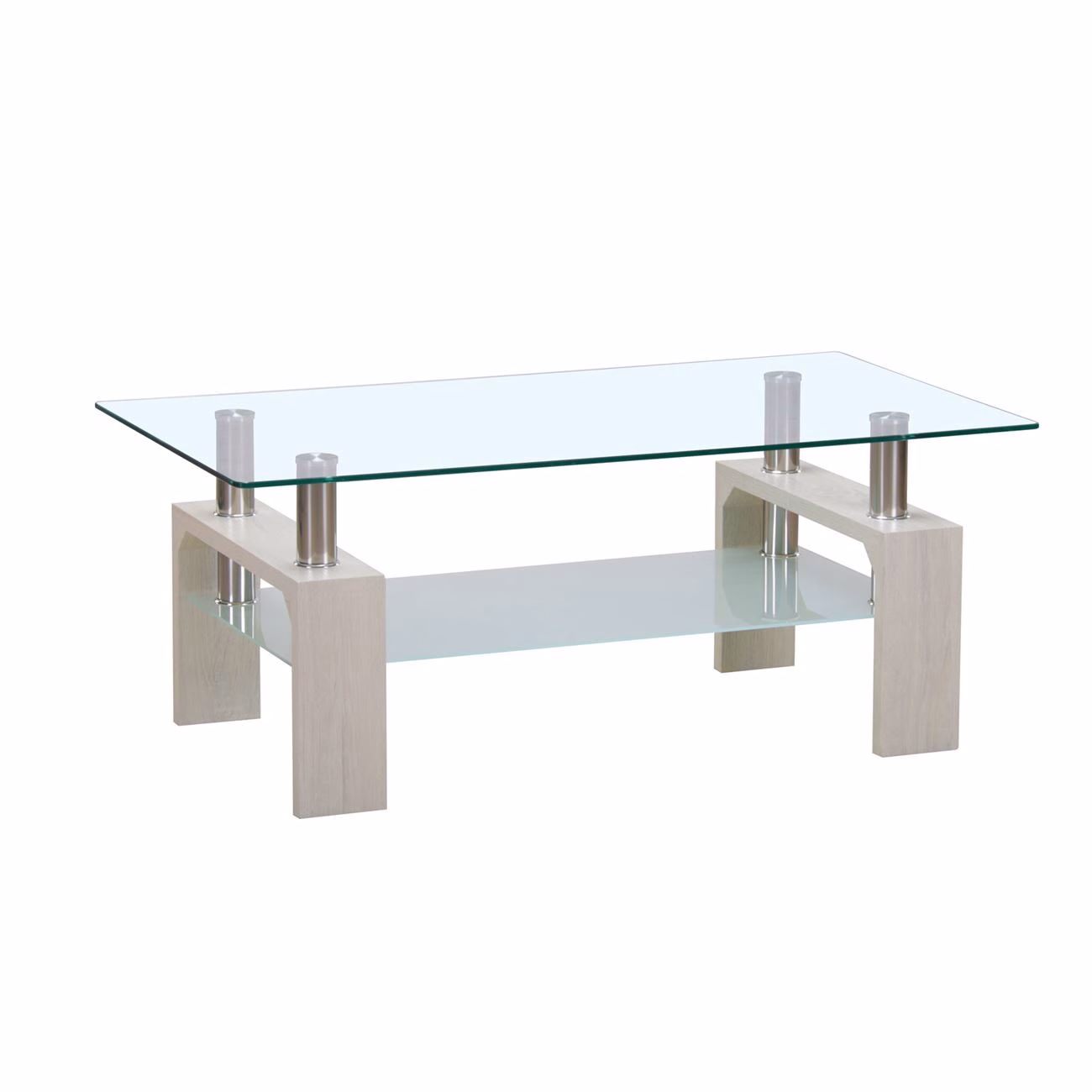 CAMERON Coffee Table 110x60cm White Wash - Image 2