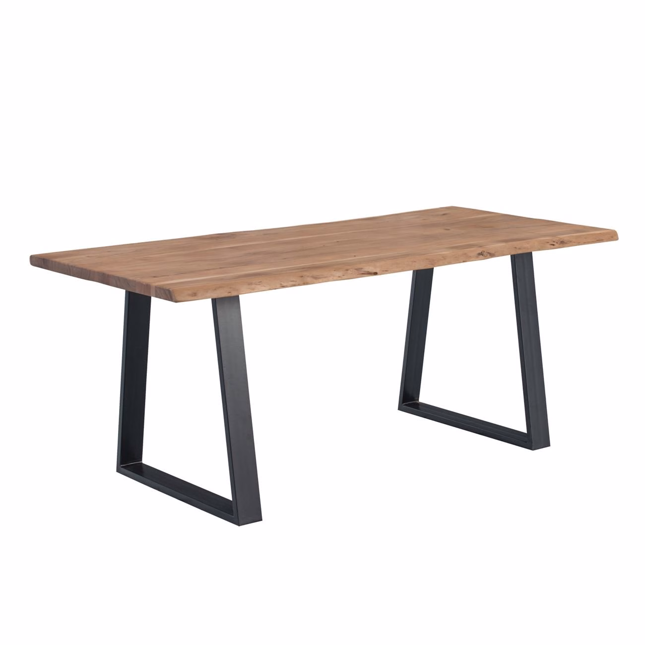 LIZARD Dining Table 200x95x75 Acacia Natural Finish (Black Paint) - Image 2