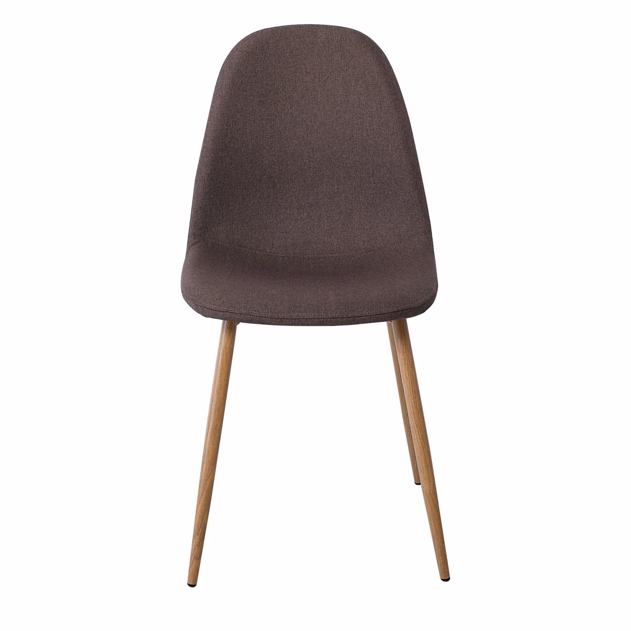 CELINA Natural Metal Chair, Gold Brown Fabric - Image 4