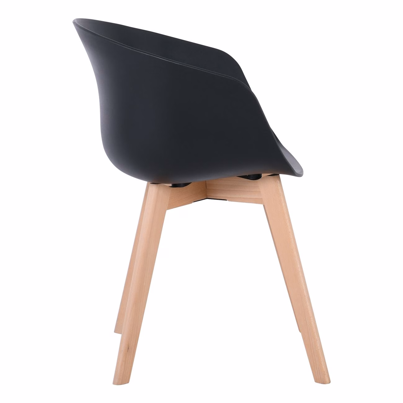 OPTIM Armchair PP Black (wooden leg) - Image 4