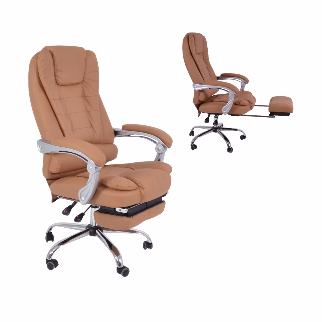 BF9700 Manager Relax Armchair Beige Pu - Image 2
