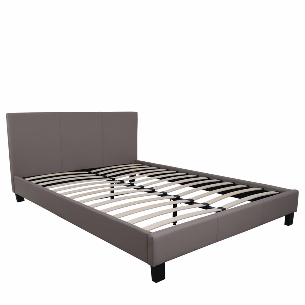 WILTON Bed (for Mattress 160x200cm) Pu Cappuccino - Image 3