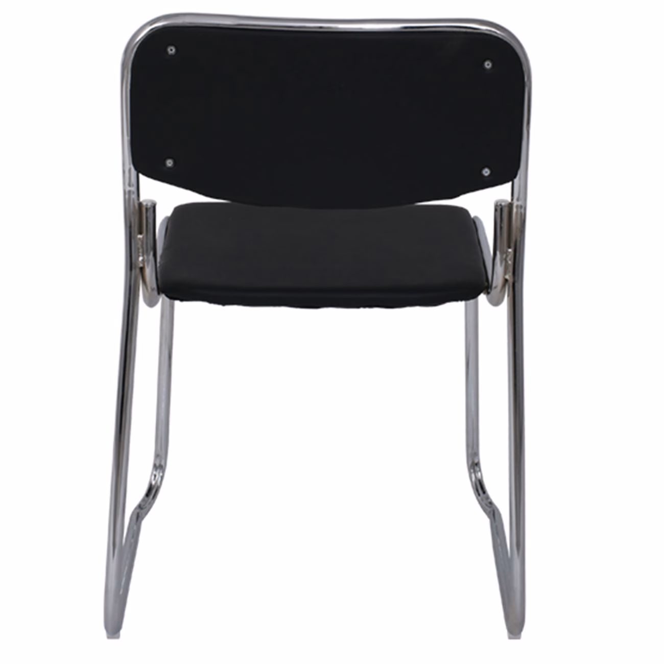 CAMPUS Chair/Chromed Frame/Black Pu - Image 5