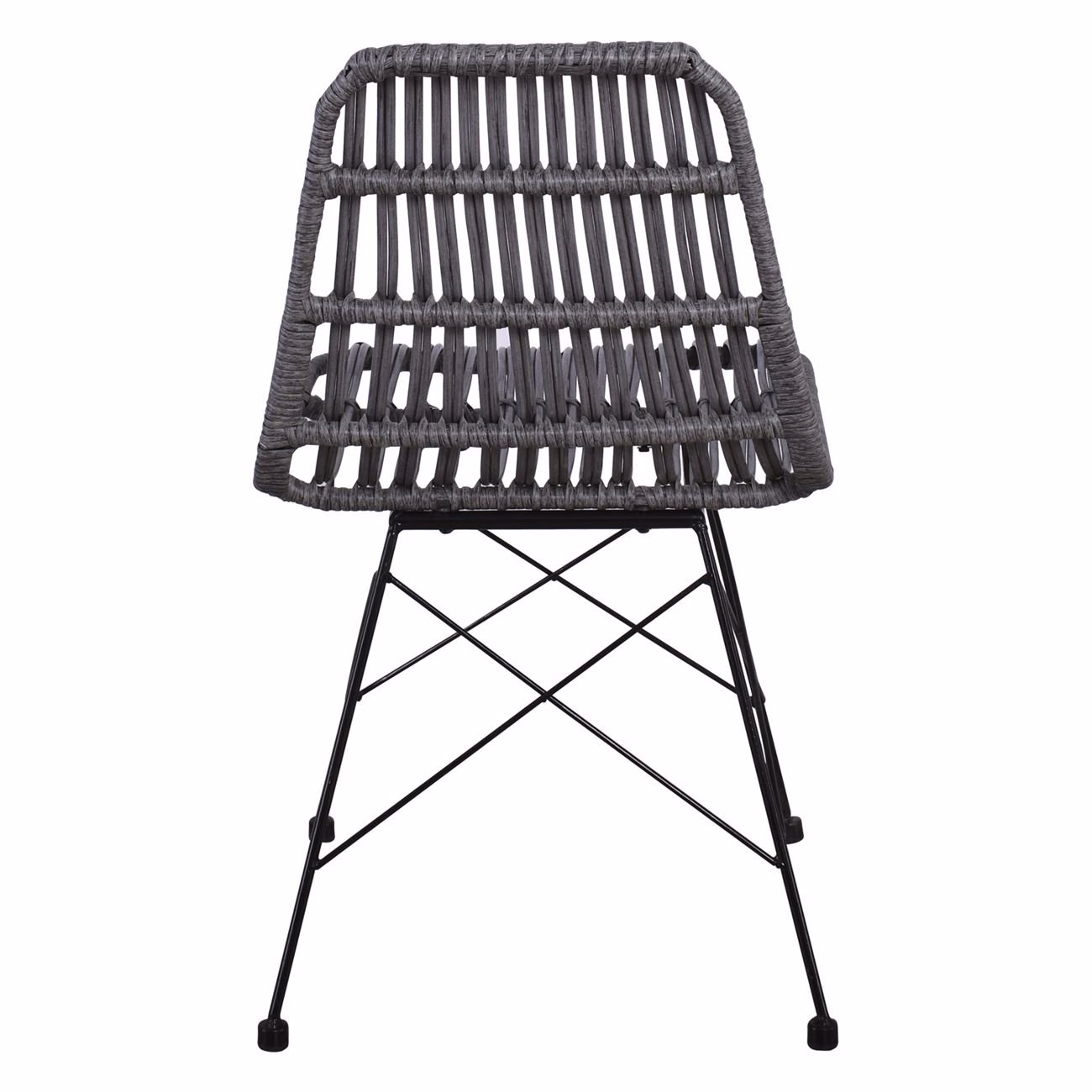 SALSA Chair Metal Black/Wicker Grey - Image 5
