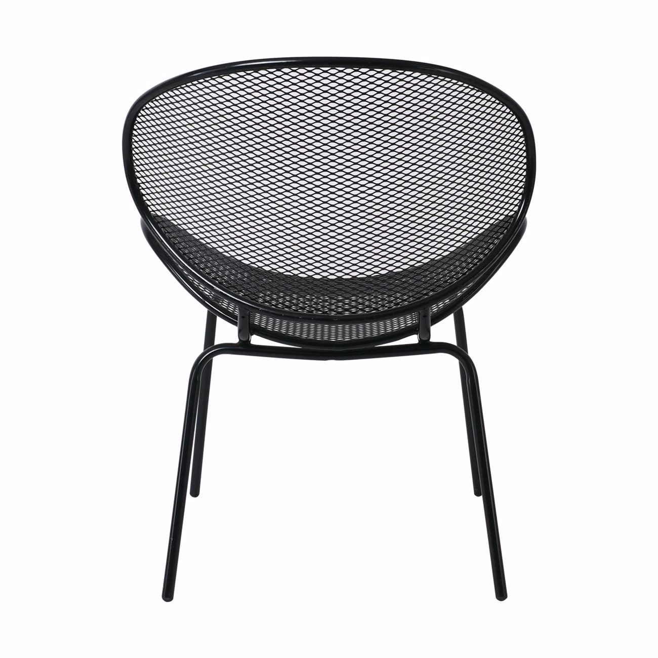 OLIVER Chair K/D Metal Mesh Black - Image 5