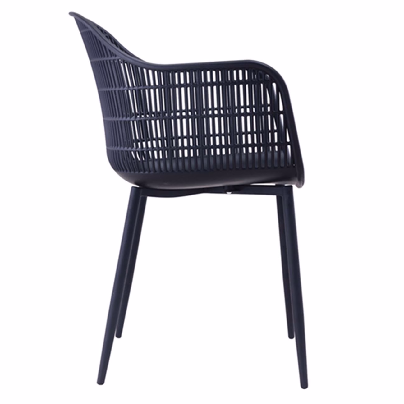 BERRY Armchair Metal Black/PP-UV Black - Image 4