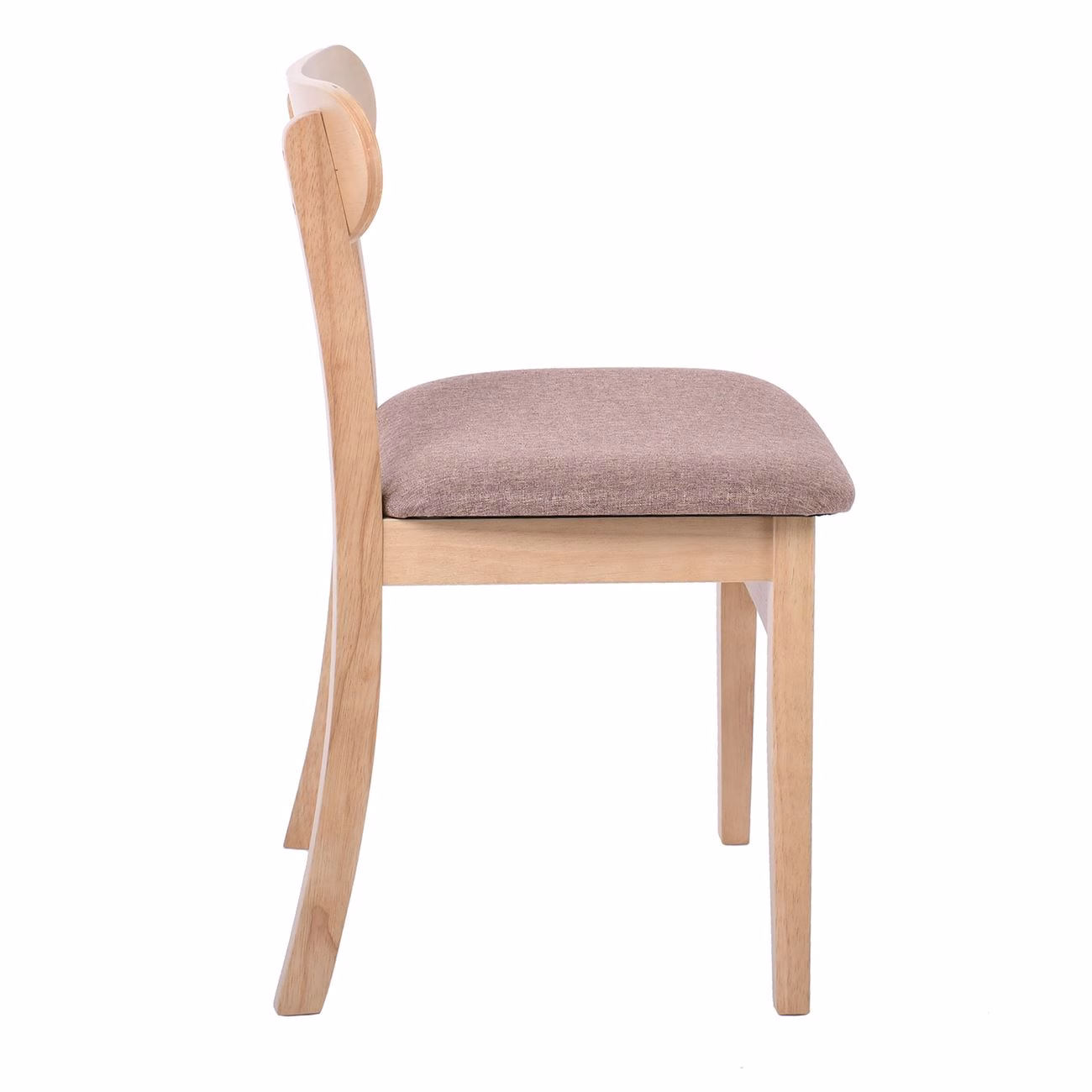 DOM Chair Oak (Fabric Brown) - Image 3
