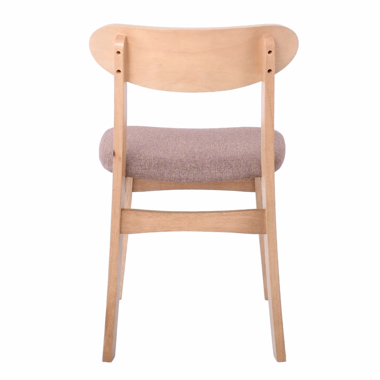 DOM Chair Oak (Fabric Brown) - Image 4
