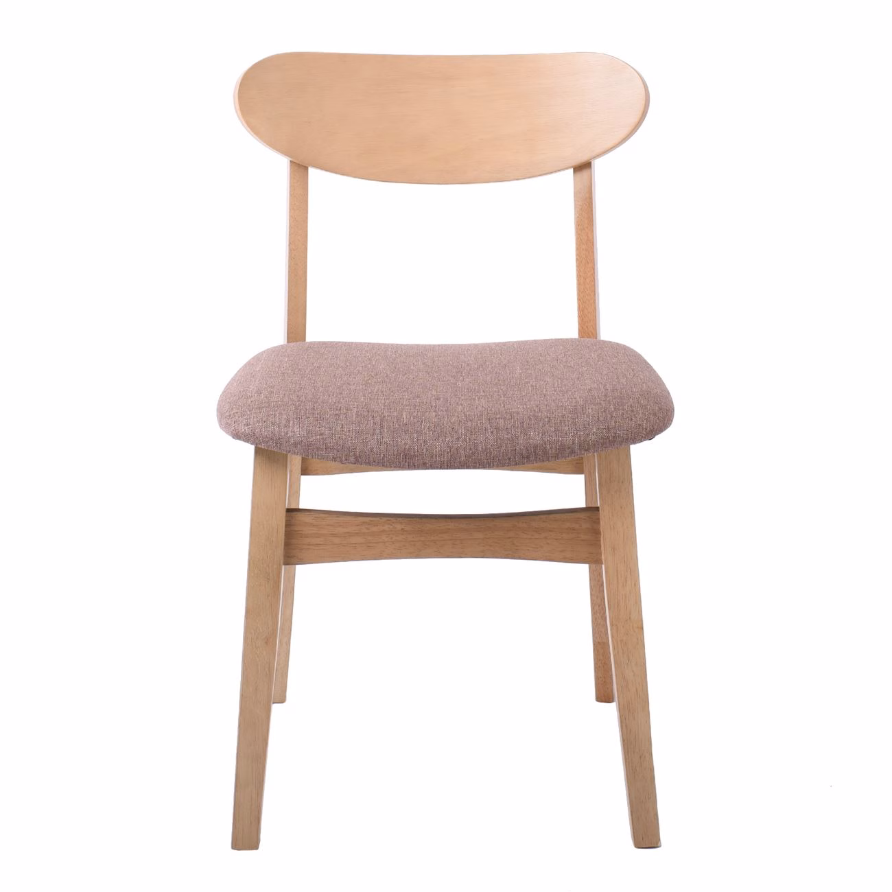 DOM Chair Oak (Fabric Brown) - Image 5
