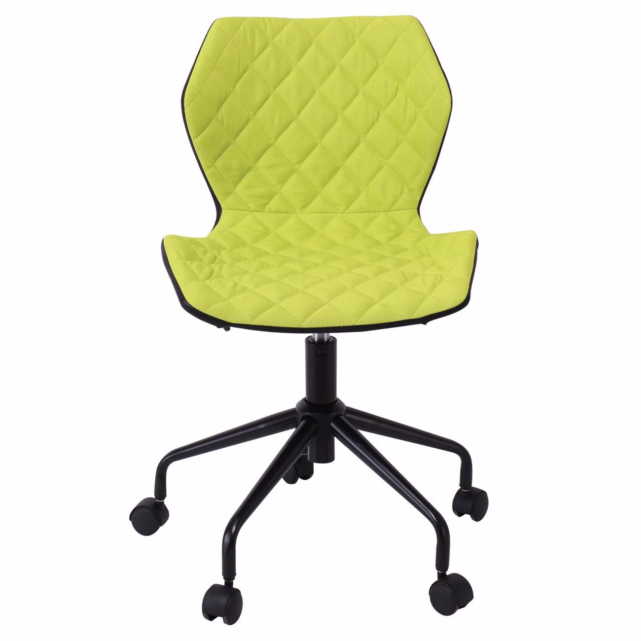 DAVID Office Chair Pu Black/Fabric Light Green - Image 5