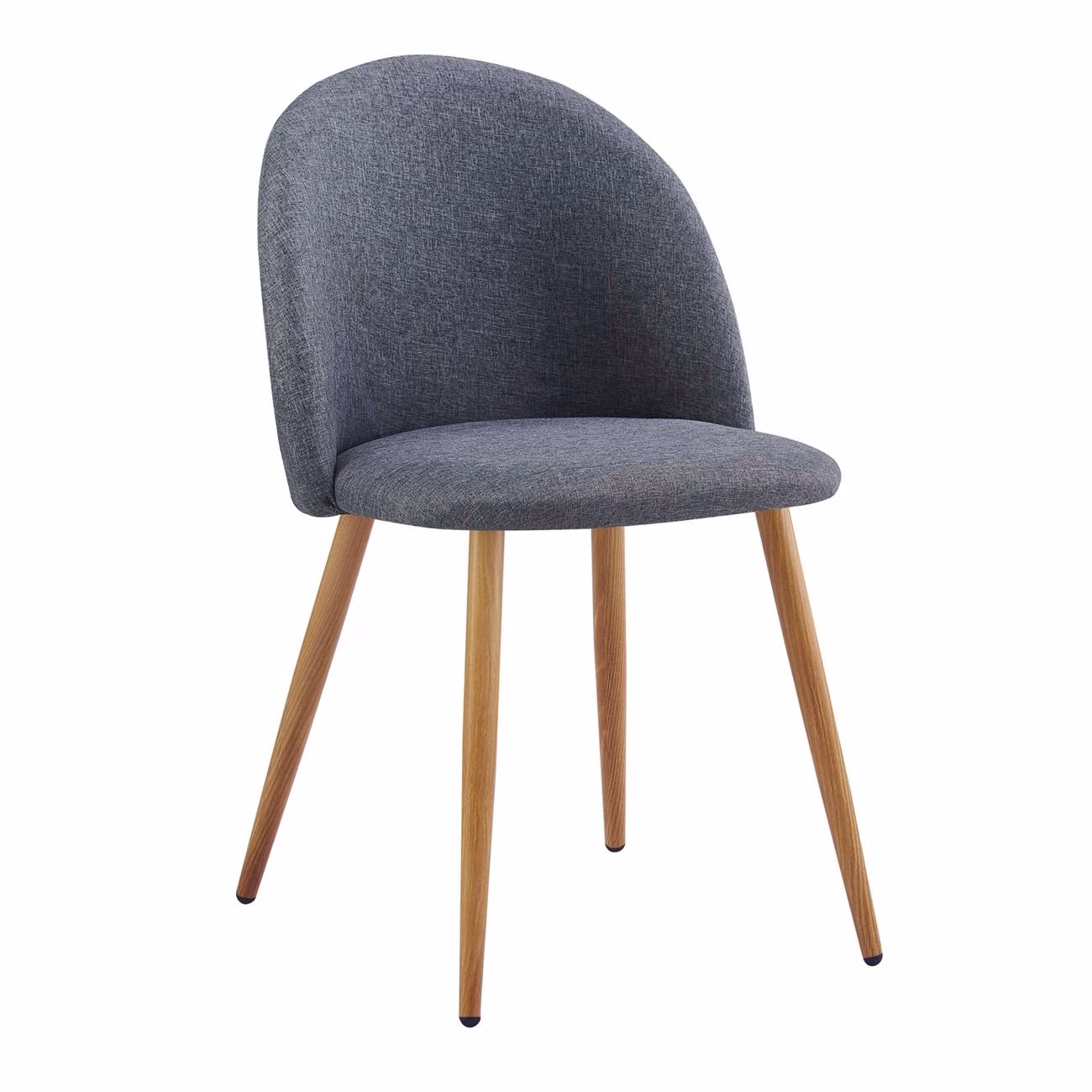 BELLA Chair Metal Natural Paint/Fabric Dark Grey - Image 2