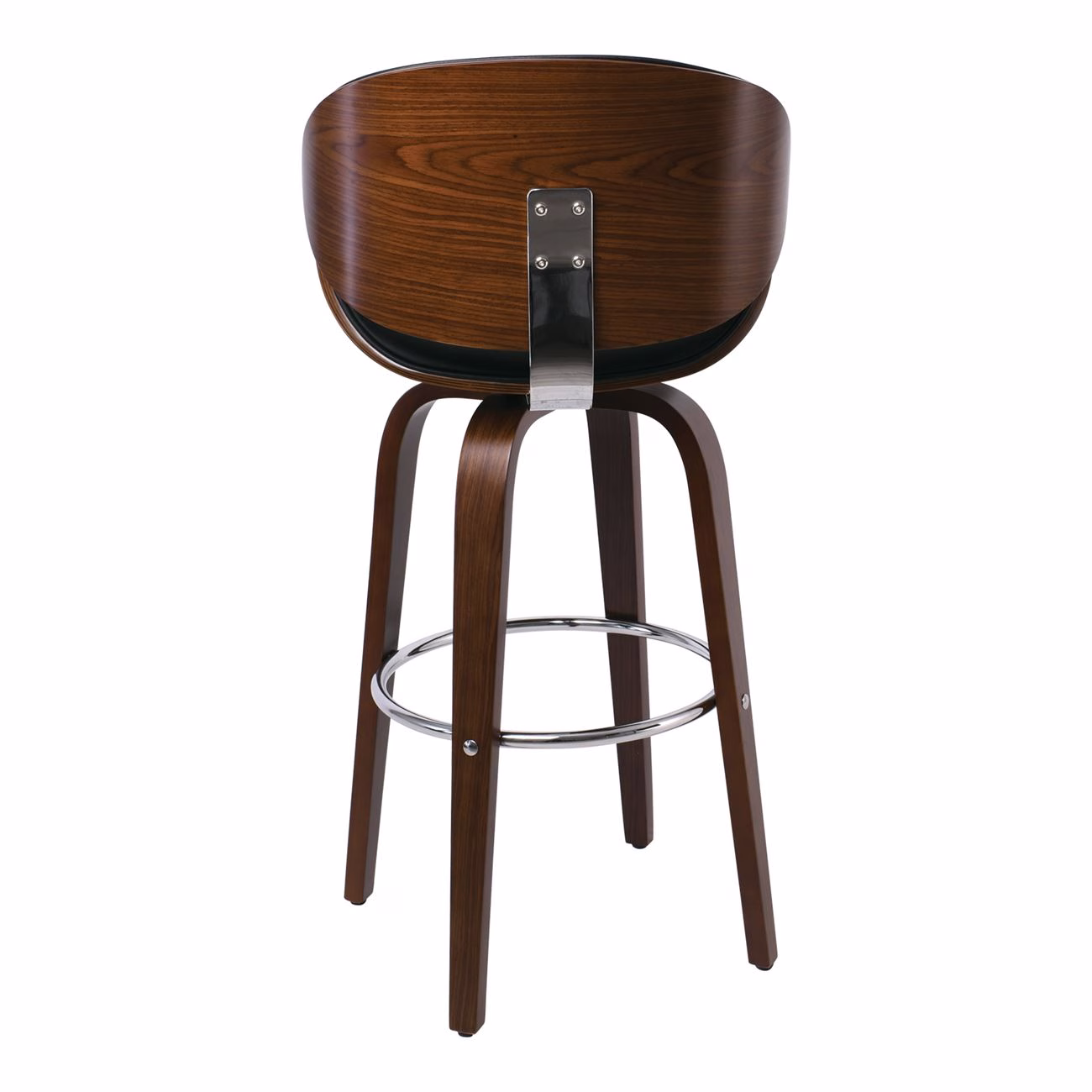 GOMEZ Bar Stool Walnut/Pu Black - Image 5