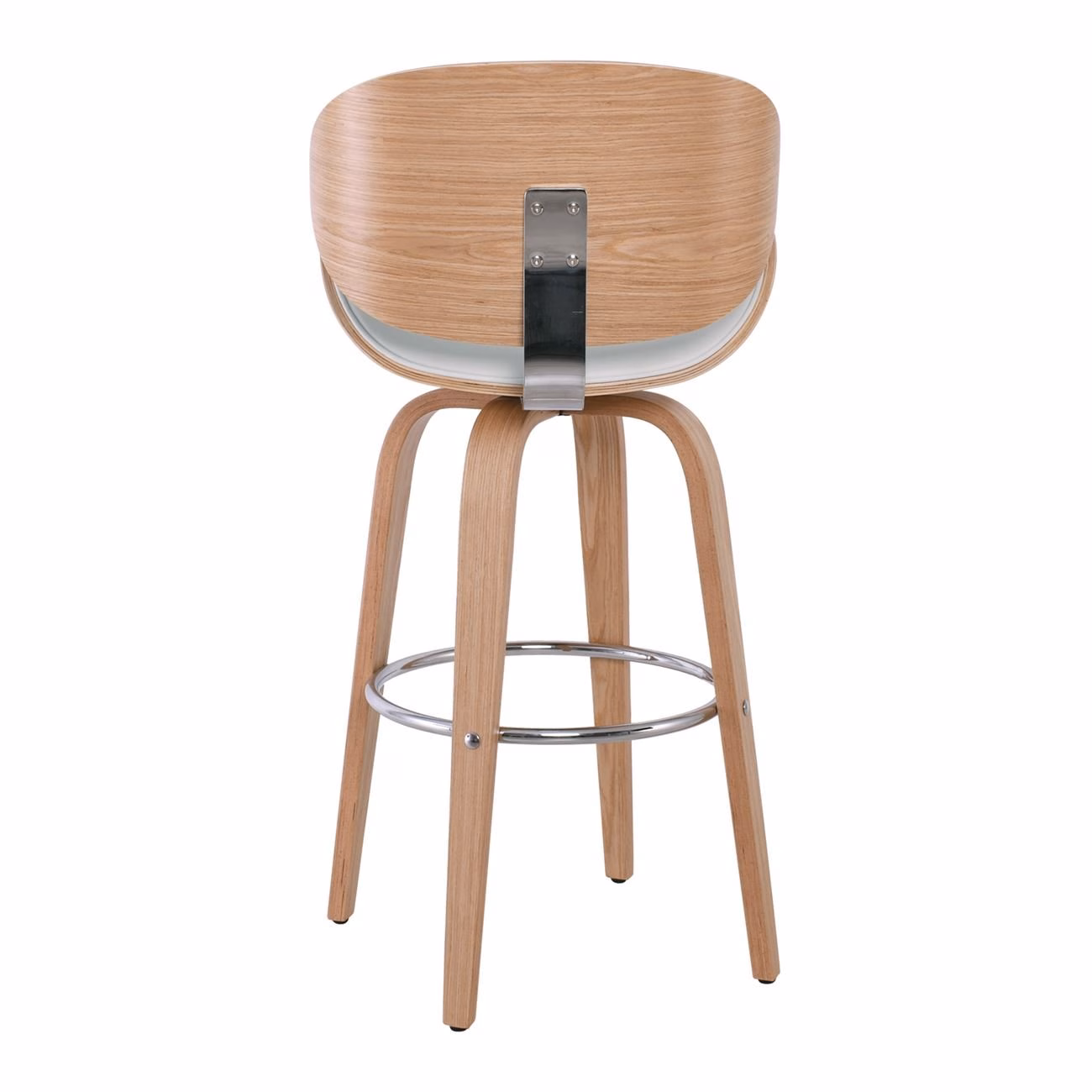 GOMEZ Bar Stool Natural/Pu White - Image 5