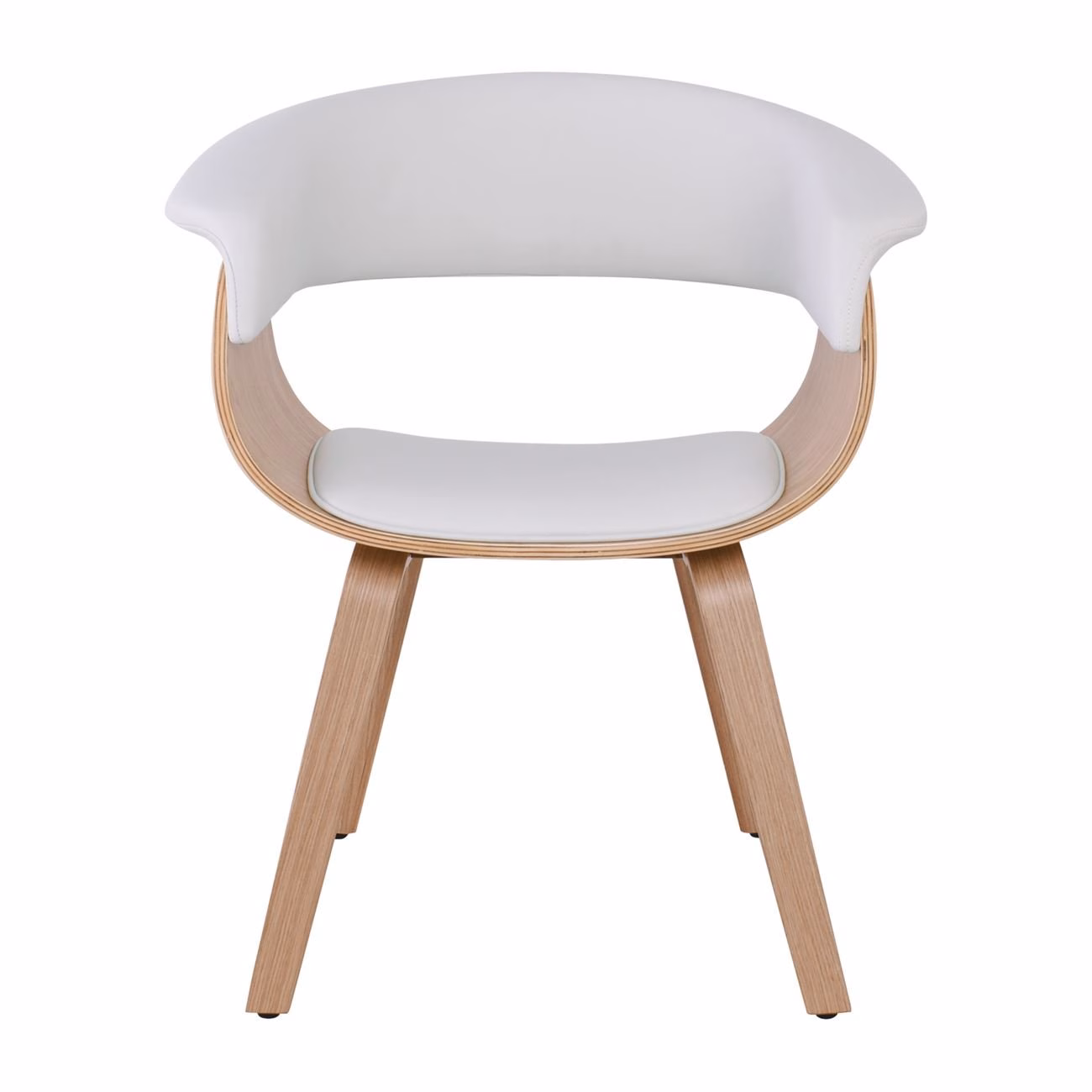 HERMAN Armchair Natural/Pu White - Image 3