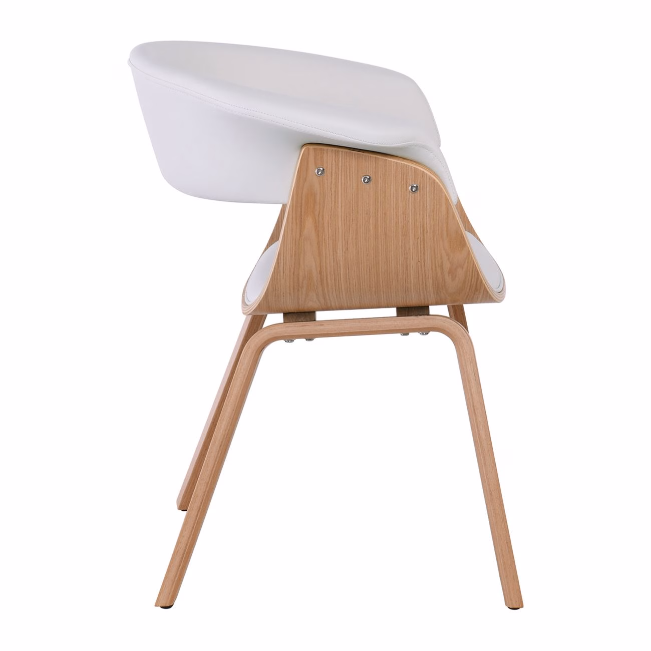 HERMAN Armchair Natural/Pu White - Image 4