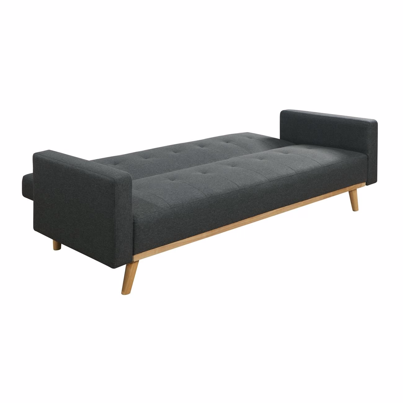 CARLOS Sofa Bed Dark Grey Fabric - Image 3