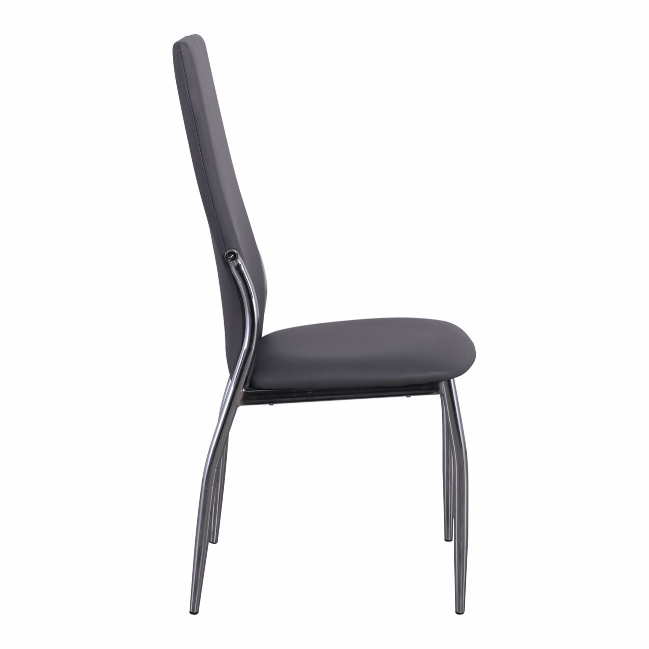 FRESH Chair K/D Chromed Frame/Grey Pu - Image 4