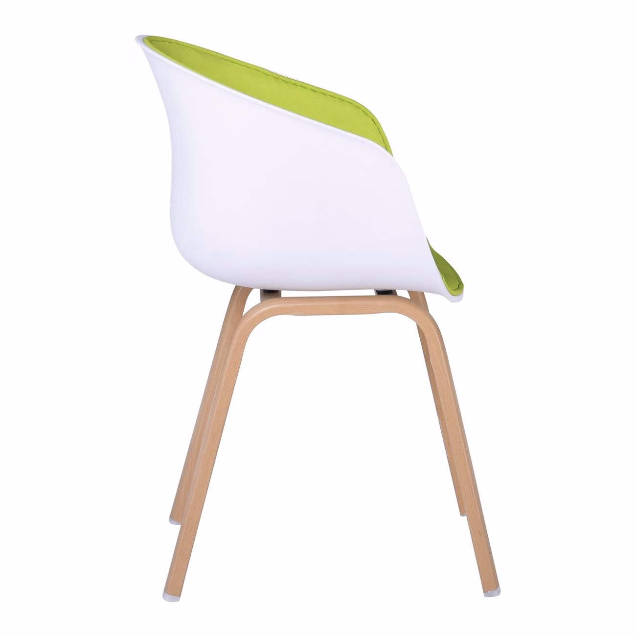 OPTIM Armchair Metal Natural, PP White, Fabric Lime - Image 4