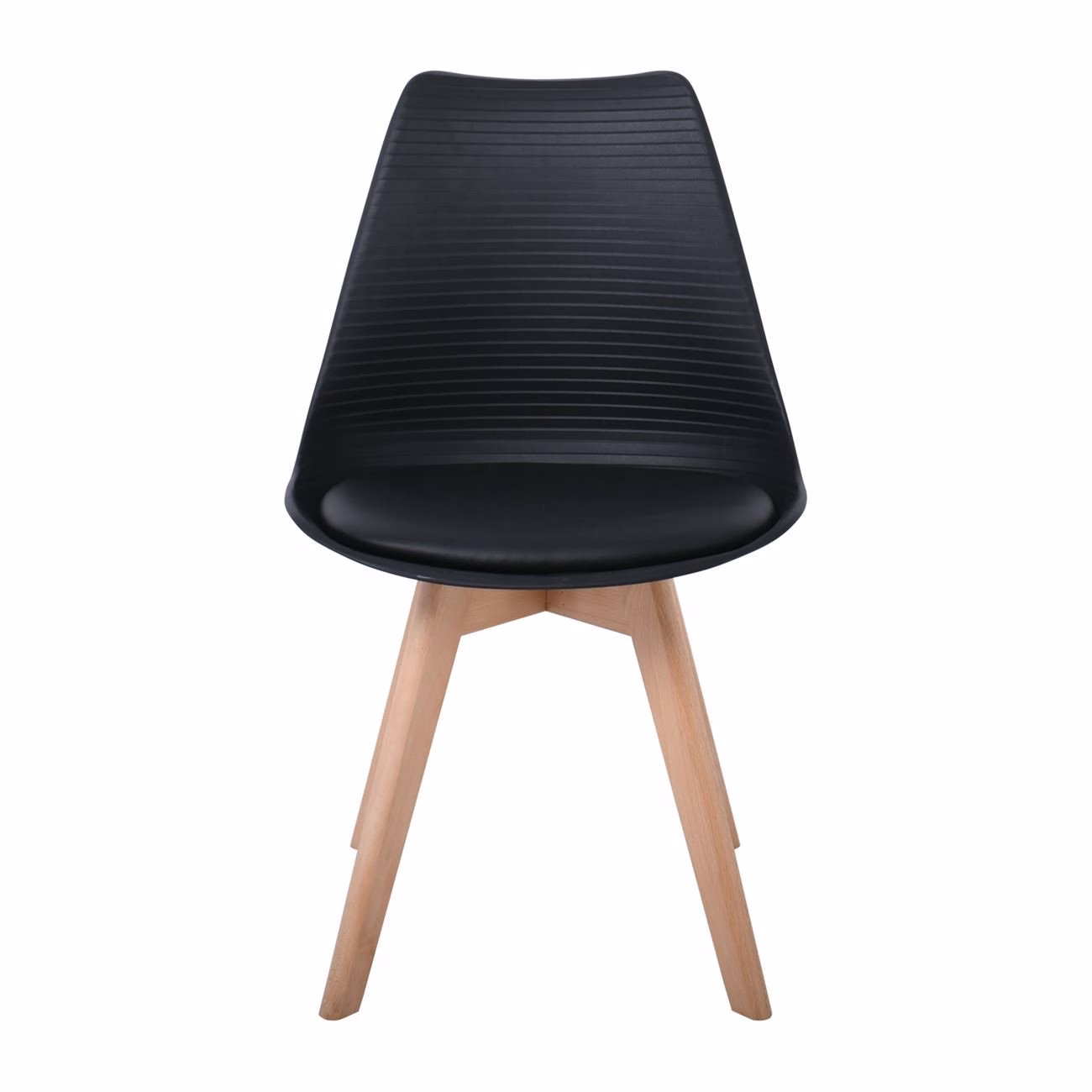 MARTIN STRIPE Chair PP Black (assembled cushion) - Image 3