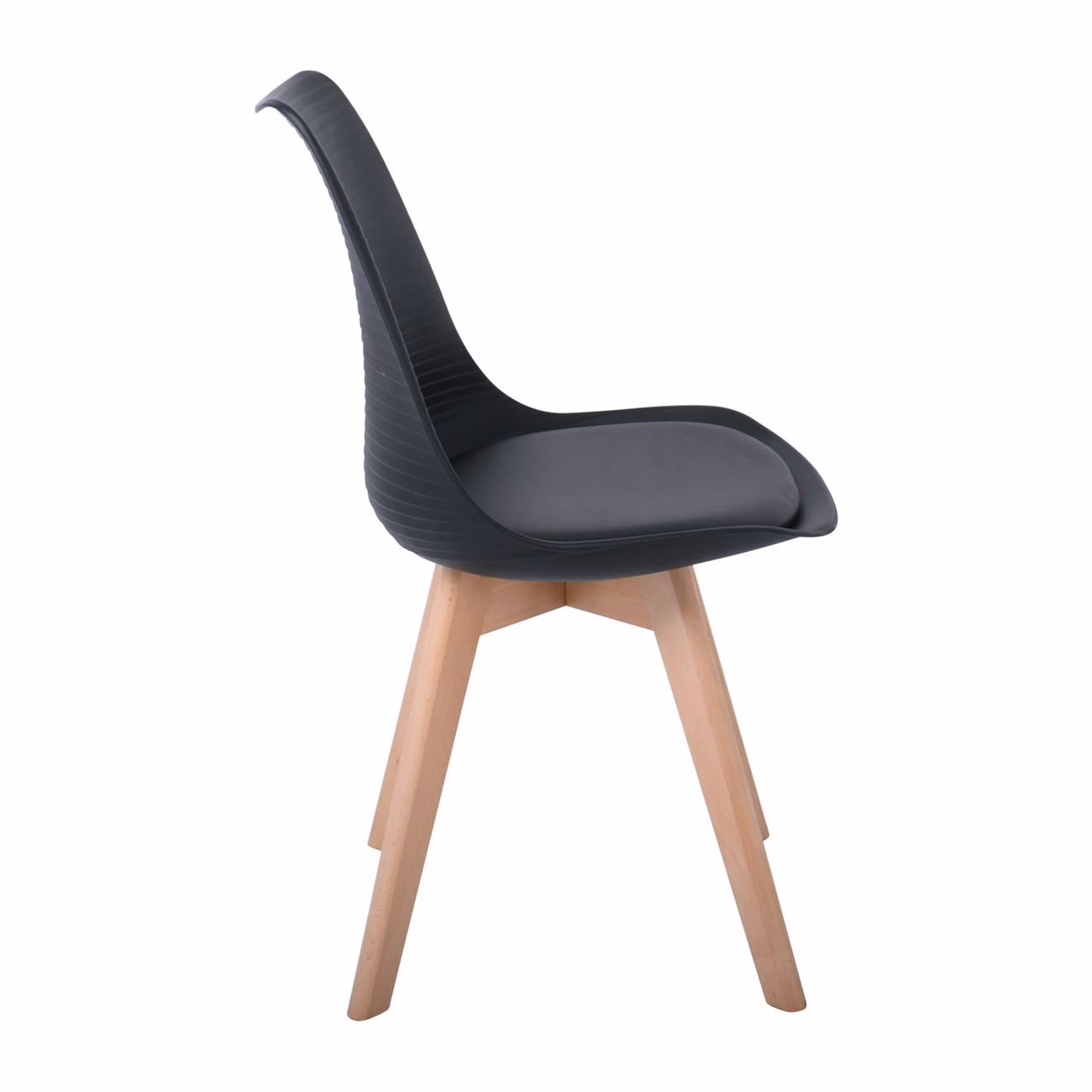 MARTIN STRIPE Chair PP Black (assembled cushion) - Image 4