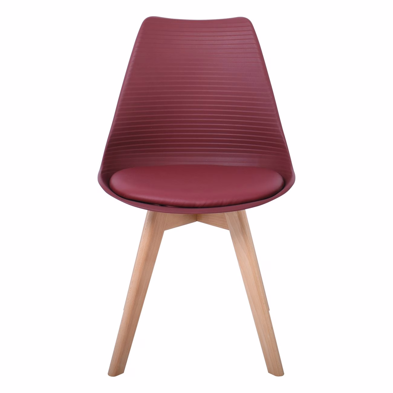 MARTIN STRIPE Chair PP Bordeaux (assembled cushion) - Image 3