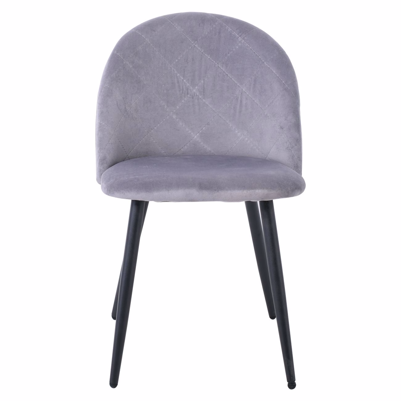 BELLA Chair Metal Black/Fabric Velure Grey - Image 4