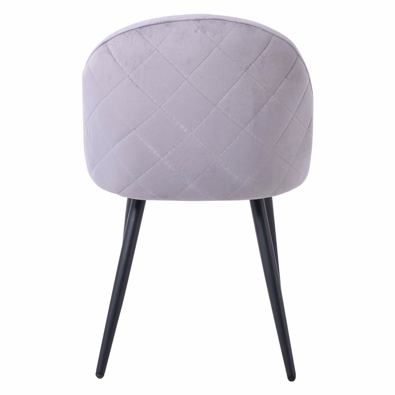 BELLA Chair Metal Black/Fabric Velure Grey - Image 5