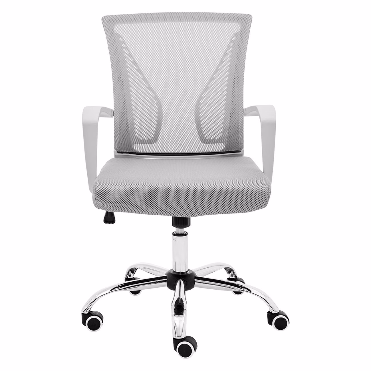 BF2120-S White Armchair Grey Mesh - Image 4