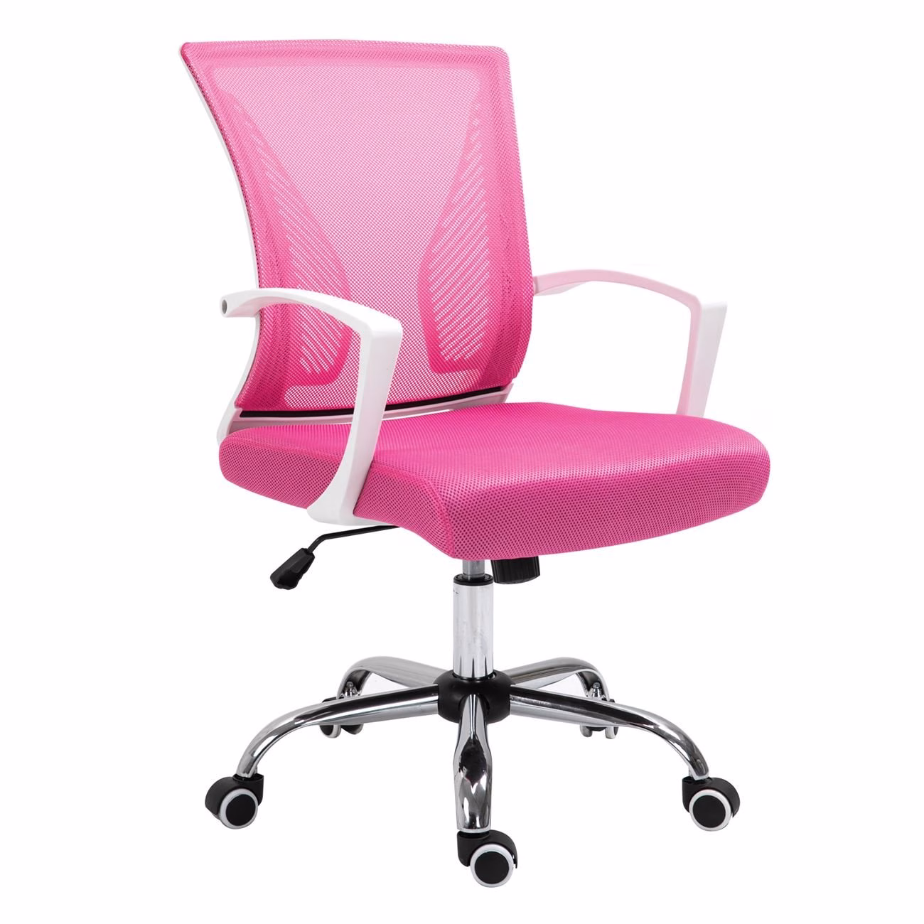 BF2120-S White Armchair Pink Mesh - Image 2