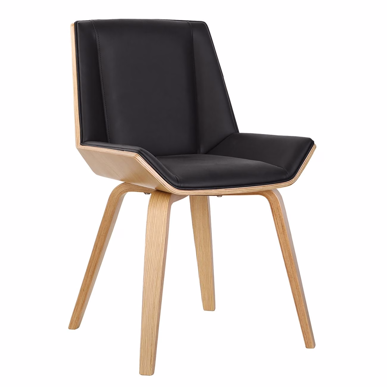 NUMAN Chair Natural/Pu Black - Image 2