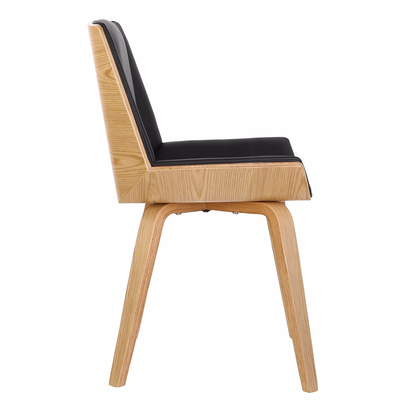 NUMAN Chair Natural/Pu Black - Image 3