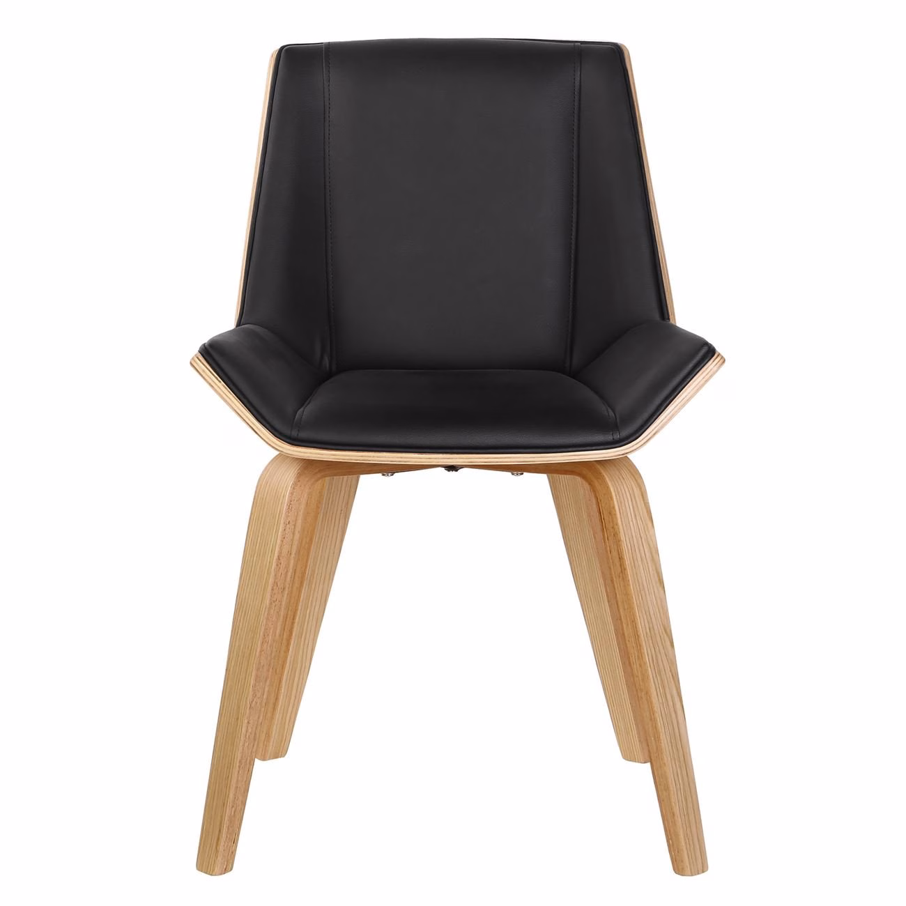 NUMAN Chair Natural/Pu Black - Image 4