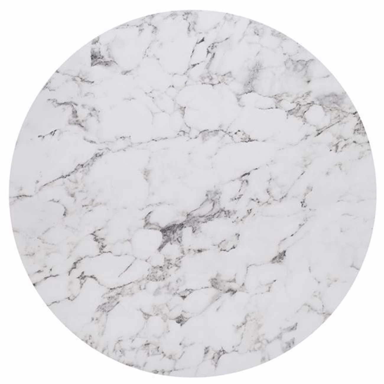 HPL Table Top D.120cm/12mm White Marble (UV) - Image 2