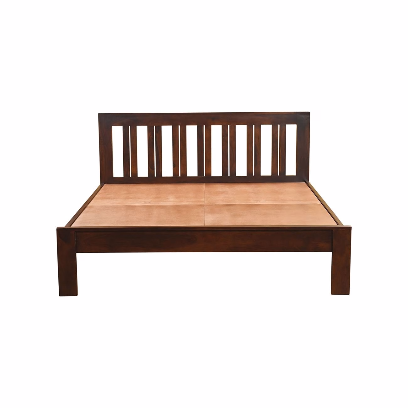 SOHO Bed (for Mattress 160x200cm) Sheesham, Walnut Finish - Image 4