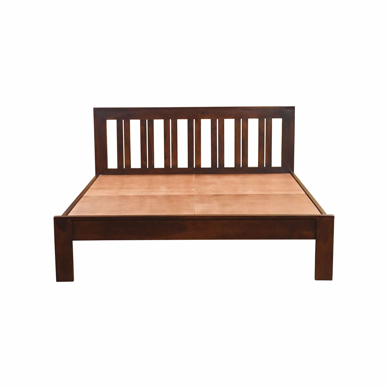SOHO Bed (for Mattress 150x200cm) Sheesham, Walnut Finish - Image 4